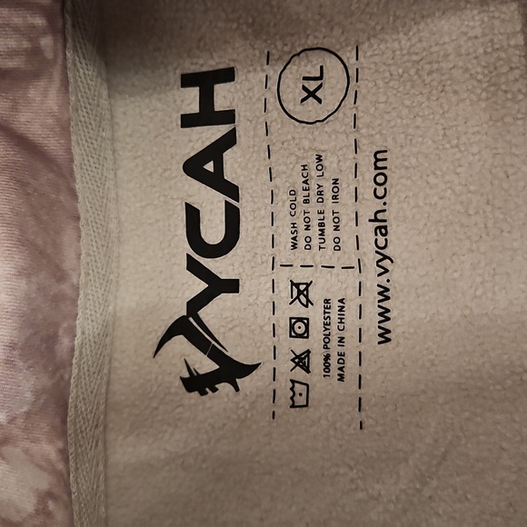 NWT Men's YCAH Trike Camo Fade Pullover Fleece Lined Hunting LONG SLEEVE TOP XL - Picture 5 of 10